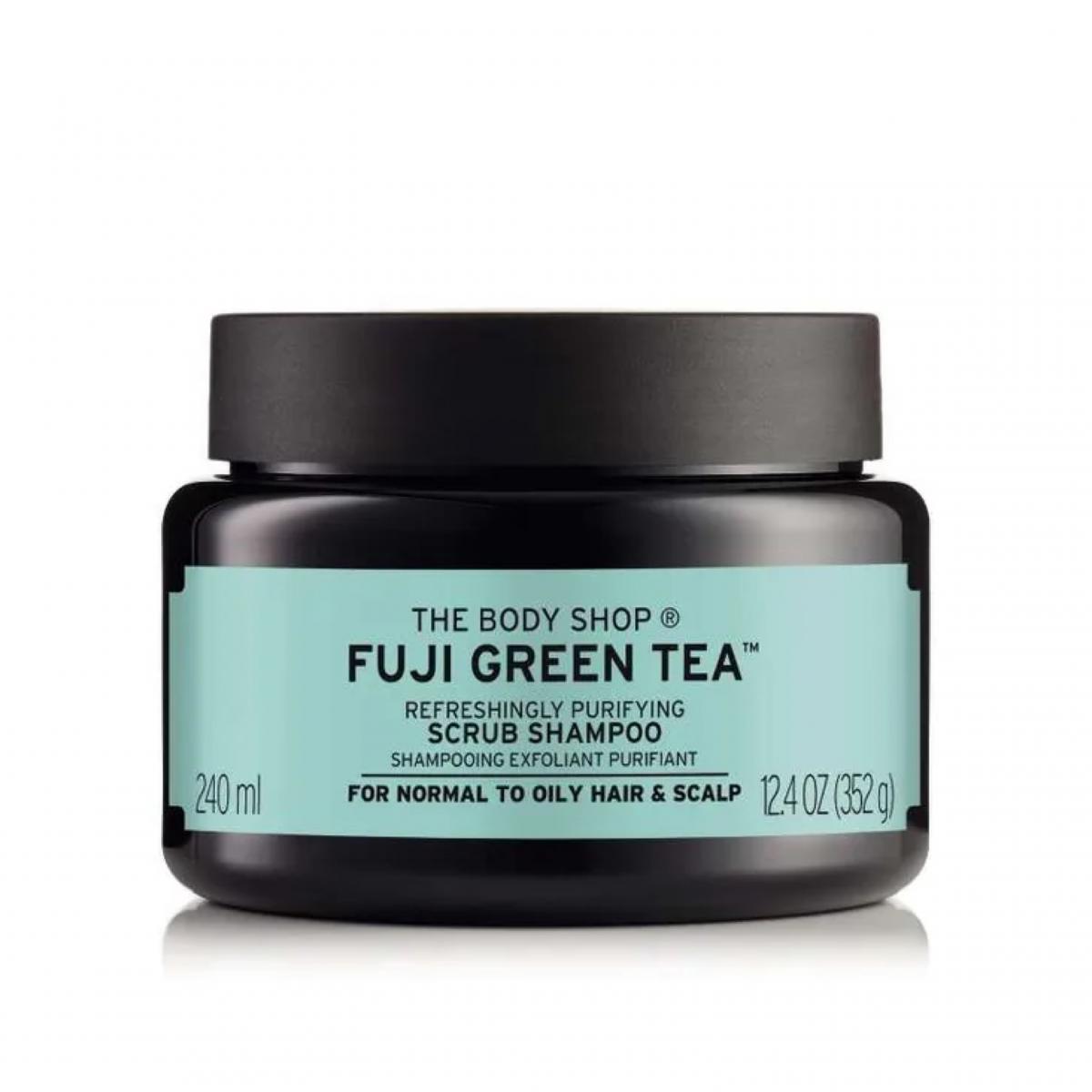 اسکراب کف سر چای سبز - Fuji green tea scrub shampoo