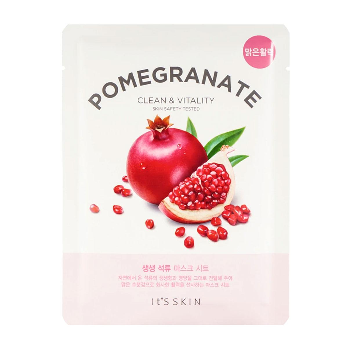 ماسک ورقه ای انار - pomegranate clean and vitality mask