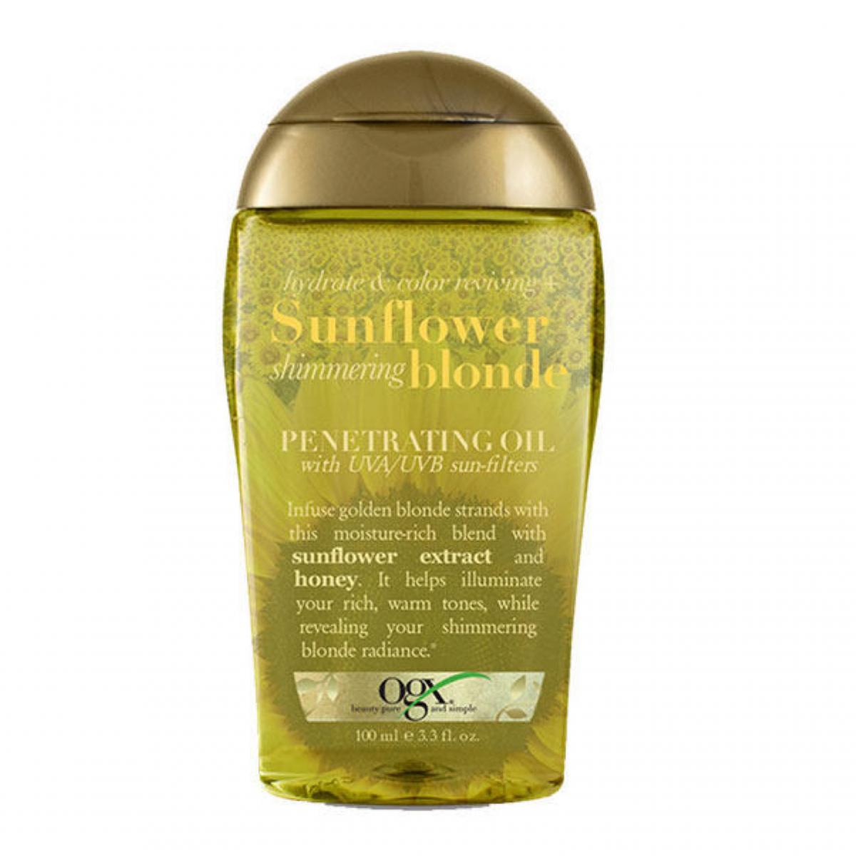 روغن افتاب گردان - Sunflower shimmering blonde hair oil
