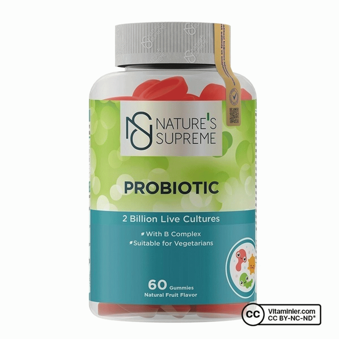 پاستیل پروبیوتیک و ب کمپلکس نچرز سوپریم