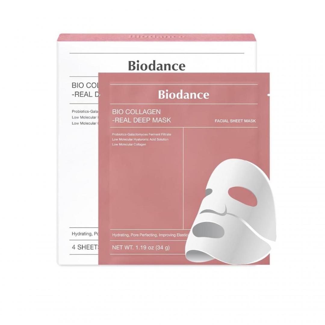 ماسک صورت‌ کلاژن‌ ساز و آب‌ رسان عمیق بیو کلاژن بایودنس