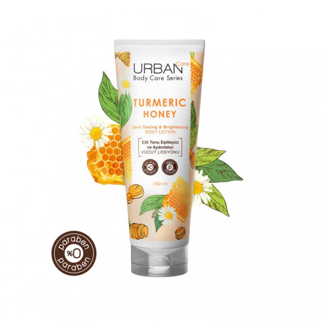 لوسیون بدن روشن کننده زردچوبه و عسل اوربان كر